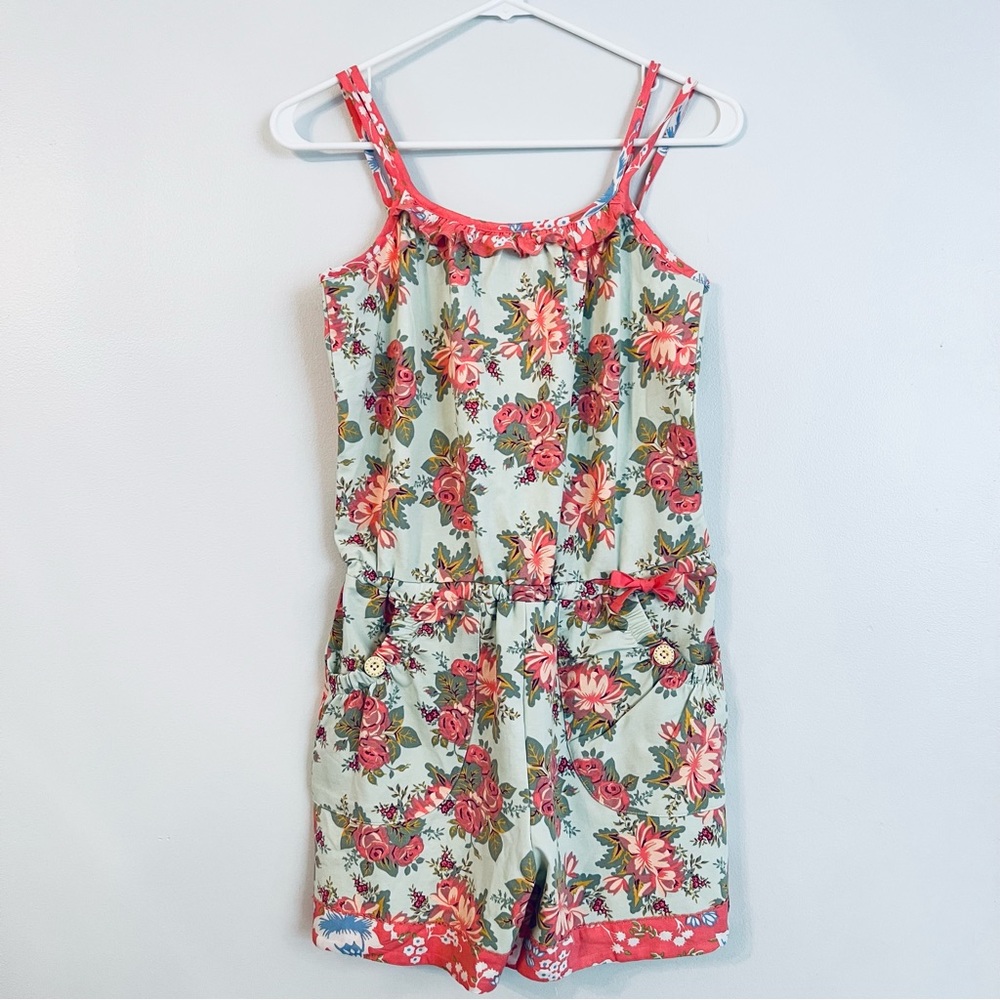 ❌SOLD❌ Matilda Jane 435 Pink Floral Backyard BBQ Romper NEW